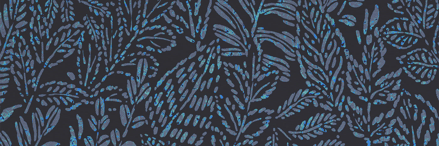 Inky Botanical Blue