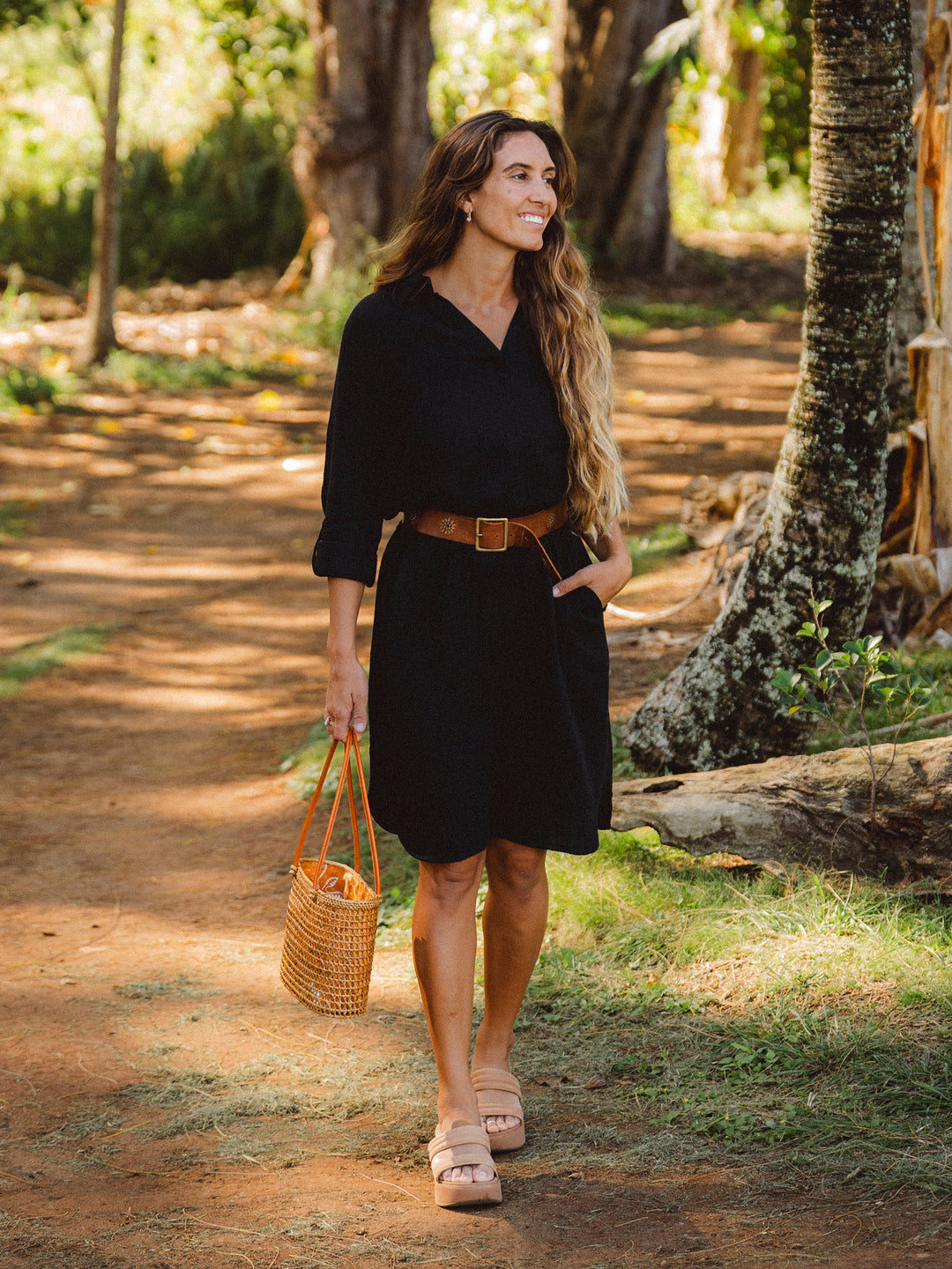 Ripskirt Black | Travel Dress Long