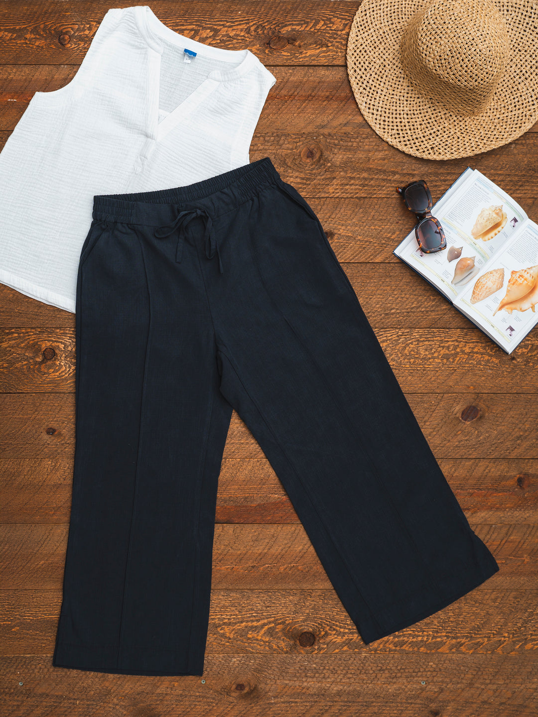 Black Tencel | Coastal Crop Pant – RipSkirt Hawaii