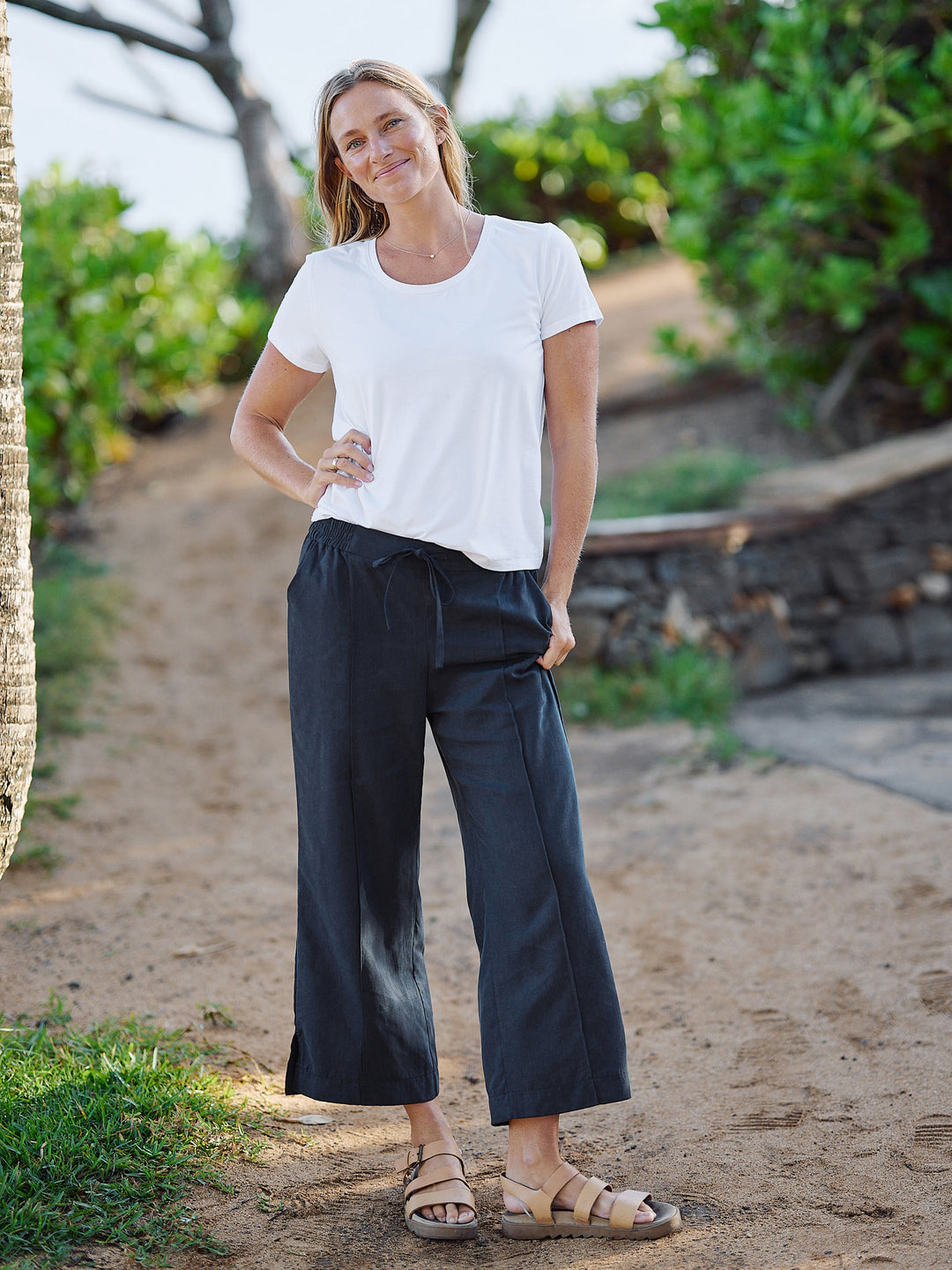 Black Tencel | Coastal Crop Pant – RipSkirt Hawaii