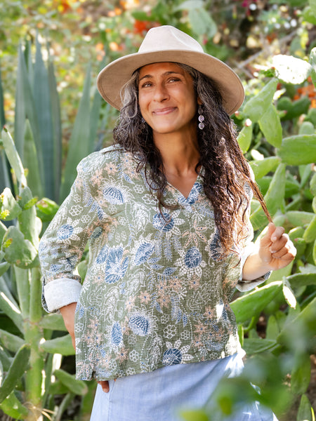La Boheme Olive | Popover Top – RipSkirt Hawaii