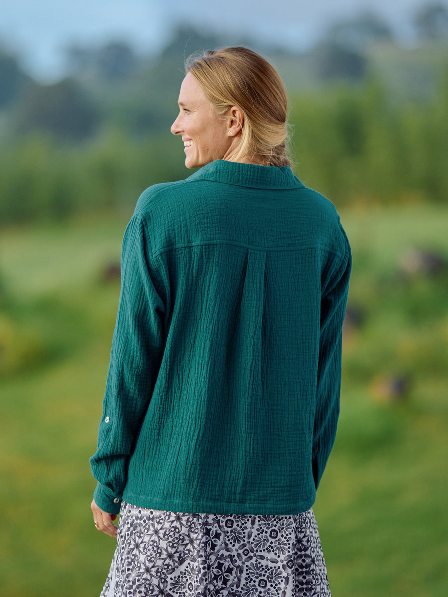 Emerald Popover Top | RipSkirt Hawaii